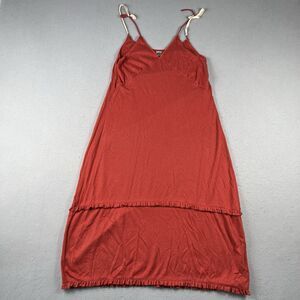 Blue Fish Dress‎ Women’s 2 Orange A Line Long Eyelet Spaghetti Strap